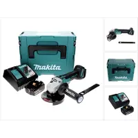 Makita DGA 506 RG1J Akku Winkelschleifer 18 V 125 mm Brushless + 1x Akku 6,0 Ah + Ladegerät + Makpac