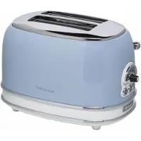 Ariete 0155/05 - Vintage broodrooster - 2 sneden - met tosti-klemmen - 810 Watt - blauw