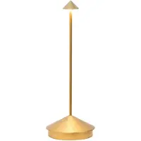 Zafferano Pina Pro Gold, oplaadbare en dimbare LED-tafellamp - 2,2 W, 2200-2700-3000 K, IP54