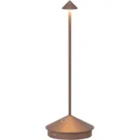 Zafferano Pina Pro Bronze LED-tafellamp, oplaadbaar en dimbaar - 2,2 W, 2200-2700-3000 K, IP54