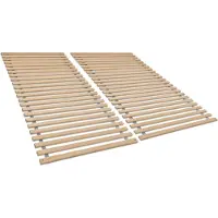 NovaSleep Lattenbodem 180x200 (2 x 90x200), hoogwaardige lattenbodem van berkenhout, 28 flexibele latten, premium rollenbodem, gemaakt in Duitsland