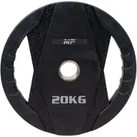 Muscle Power Olympische Halterschijf met Handgrepen - Rubber - 20 kg