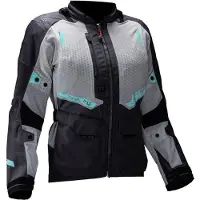 Leatt ADV Flowtour 5.5 dames motorfiets textiljas, donkergrijs/lichtgrijs, maat S
