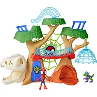 Spidey and his Amazing Friends Spidey en zijjn geweldige vrienden Figuren Dino-Webs bosbasis