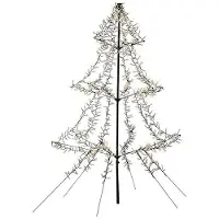 Lumineo Metalen kerstboom met verlichting | | 2 meter