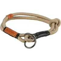 Trixie Halsband Hond Be Nordic - Half-Slip Zand/Zwart - 45x0.8 cm Rond Gewoven Touw
