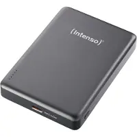 Intenso Power Bank MW10000 grey Powerbank 10000 mAh USB PD LiPo USB-C Grijs Statusweergave