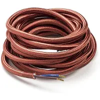 Calex Strijkijzersnoer | | 3 meter (2 x 0.75 mm², Metallic bruin)