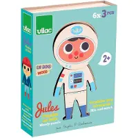Vilac houten puzzel Jules aankleden - educatief speelgoed voor kinderen.