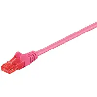 PROCABLE Netwerkkabel | Cat6 U/UTP | 1 meter (Roze)