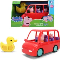 Pipsa Possu - RC speelgoedvoertuig - auto Peppa Pig Family Car 17 Cm - Radiografische Besturing - Veelkleurig