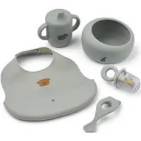 Liewood Mileah baby eetset Dove blue