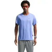 Nike Miler Breathe Trainingsshirt Blauw Zilver