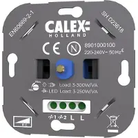 Circle Led dimmer inbouw 3-250W | Fase afsnijding (RC) |