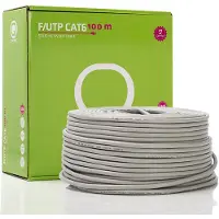 Q-Nomic Netwerkkabel | Cat6 F/UTP | 100 meter | (Stugge kern, Eca)
