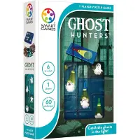 SmartGames Ghost Hunters - Compact Logisch Denkspel - 60 Educatieve Spokenjager Uitdagingen - Reisspel & Solospel - Vanaf 6 Jaar
