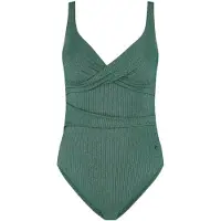 Beachlife Green Glitter Padded Swimsuit Dames