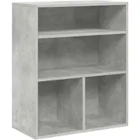 vidaXL Boekenkast 60x30x71,5 cm bewerkt hout betongrijs