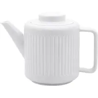 Bredemeijer - Theepot keramiek Skagen - 1,2 liter - Wit - Met theezeef