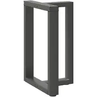 vidaXL Eettafelpoten 2 st T-vormig 50x35x(72-73) cm staal antraciet