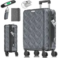 Kesser Reiskoffer met Wielen 55L | Handbagage / Ruimbagage Koffer inclusief Paspoorthouder & kofferweegschaal & bagagelabel | Trolley Koffers met TSA Cijferslot - Antraciet