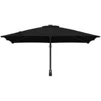 vidaXL Tuinparasol Zwart 248,5 x 247,5 x 160 cm Polyester en Staal