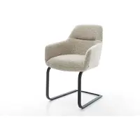 DELIFE Sledemodel Pejo-Flex geweven stof beige sledemodel vlak zwart pocketveer kern