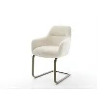 DELIFE Sledemodel Pejo-Flex pluchen crème-wit sledemodel vlak afwerking met titanium pocketveer kern