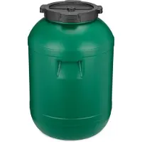 Garronda 65L Kunststof Trommel Met Deksel - Vat - HDPE - Voedselvat - Tuin Hobbock – Groen - GD-DOL-Barrel-Green