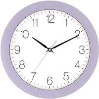 Eurotime Tijdsein gestuurde wandklok, lila