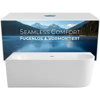 Calmwaters Seamless Comfort - Badkuip - 180 x 80 cm - Rechts - Set Schort