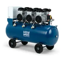 HBM stille compressor, 6PK, 150 liter