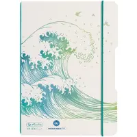 Herlitz Greenline Schrift A5 Gestipt PP Wit Niet geperforeerd 80 Pagina's