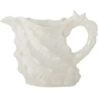 Bloomingville Shellie Jug - Waterkaraffen & waterkannen Steengoed White - 82072684