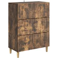 vidaXL Ladekast 66 x 34,5 x 90 cm Bewerkt hout Gerookt eiken