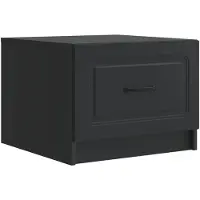 vidaXL Salontafel Zwart 49 x 50 x 37 cm Bewerkt hout