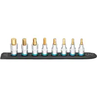 Hazet SmartRail · Flexibele kunststof opsteekstrip 986-SR/8 · 1/2 inch (12,5 mm) vierkant hol · Binnen-zeskant-profiel · 8-delig · 6 · 7 · 8 · 9 · 10 · 12 · 14 · 17
