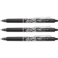Pilot Pen Rollerpen Frixion Clicker zwart 0.35mm blister à 3 stuks | Blister a 3 stuk