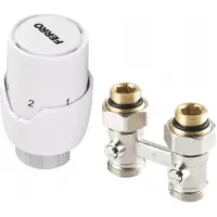 Ferro GT20 Serie - Thermostaatset - Voor Onderste Voeding Radiatoren - Precieze Temperatuurregeling - Wit