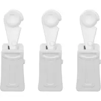 Mardom - Plafondrail Clip - 20 Stuks - Wit - Met Rol
