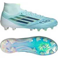 Adidas F50 Sparkfusion Elite Gras / Kunstgras Voetbalschoenen (MG) Dames Lichtblauw Donkerblauw Neongeel