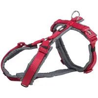 Trixie hondentuig premium trekking rood/grijs Xl 80-97x2,5 cm