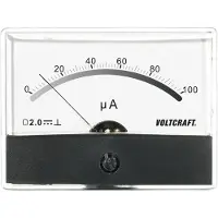 Voltcraft AM-86X65/100µA AM-86X65/100µA Inbouwmeter AM-86X65/100µA/DC Draaispoel
