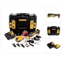 DeWalt DCS 356 P1 Akku Multitool 18V Brushless + 35tlg. Zubehör + 1x Akku 5,0 Ah + Ladegerät + TSTAK