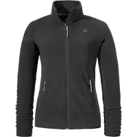 Schöffel Functionele fleece jas zilvergrijs / zwart