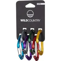 Wild Country - Astro Rack 6-Pack - Niet-beveiligde karabiner grijs