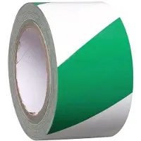 Moravia tape - groen wit - zelfklevend - 33 m 75 mm