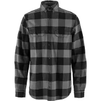 Fjällräven Overhemd Men Övik Heavy Flannel Shirt Black Grey-XL