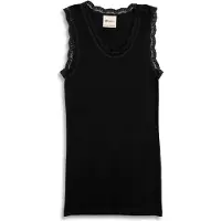 Engel - Women's Achselshirt mit Spitze - Merino-ondergoed 34/36, zwart