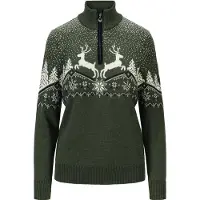 Dale of Norway - Women's Dale Christmas Sweater - Merinotrui M, olijfgroen